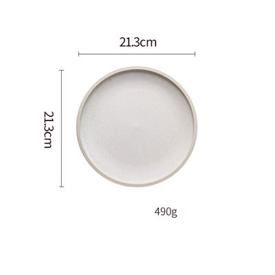 Pure Color Matte Ceramic Plate (Option: 3 Style)