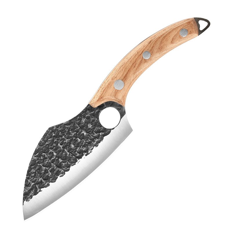 Forged High Carbon Steel Outdoor Bending Knife (Option: Rosewood)
